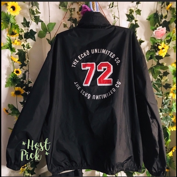 Ecko Unlimited Other - Men’s Ecko Unlimited windbreaker. Cool graphics 🖤